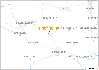 map of Kosovskiy