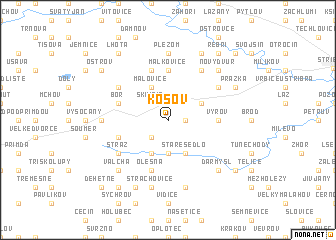 map of Kosov