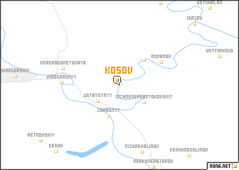 map of Kosov