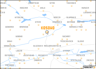 map of Kosowo