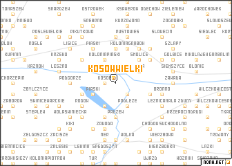 map of Kosów Wielki