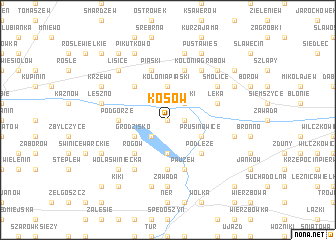 map of Kosów