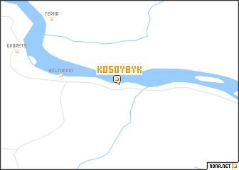 map of Kosoy Byk