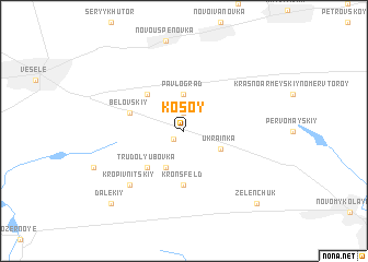 map of Kosoy