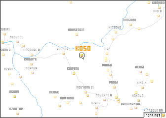 map of Koso