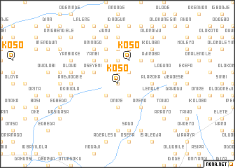 map of Koso