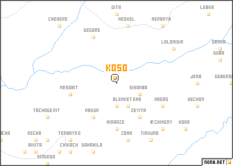 map of Koso