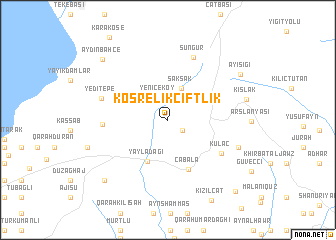 map of Kösrelikçiftlik