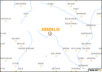 map of Kösrelik