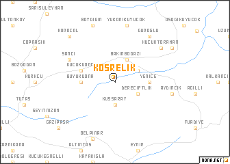 map of Kösrelik