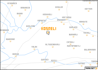 map of Kösreli