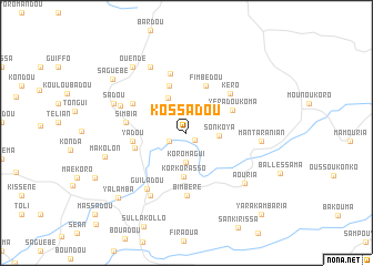 map of Kossadou