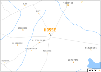 map of Kosse