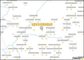 map of Kossinamoun