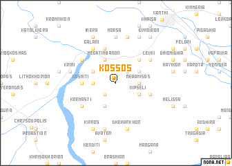 map of Kossós