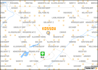 map of Kossow