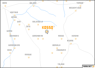 map of Kosso