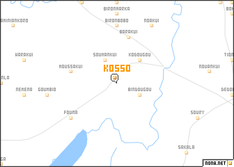 map of Kosso