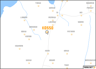 map of Kosso