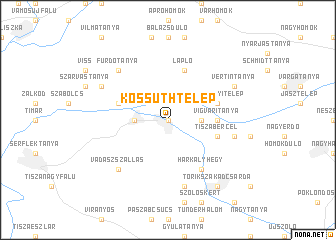 map of Kossuthtelep