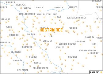 map of Kostadince