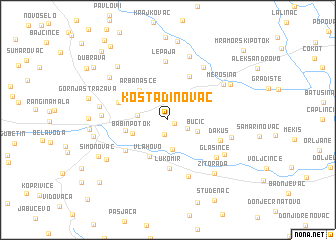 map of Kostadinovac