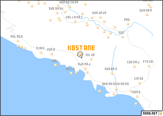 map of Kostane