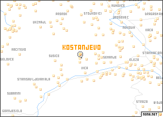 map of Koštanjevo