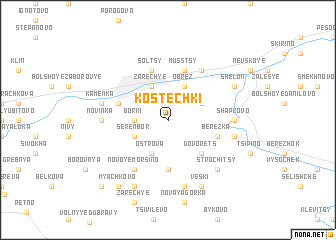 map of Kostechki