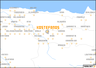 map of Kostéfanos