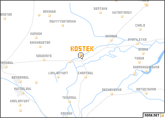 map of Kostek