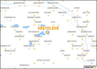 map of Kostelëvo