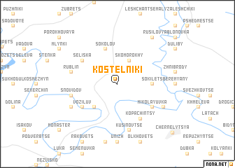 map of Kostelʼniki