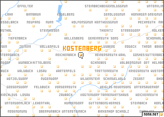 map of Köstenberg