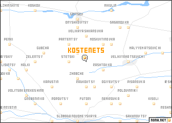 map of Kostenets