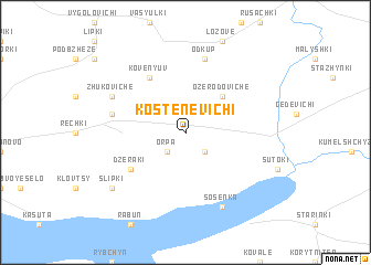 map of Kostenevichi
