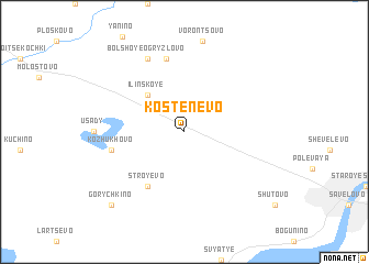 map of Kostenëvo