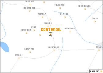 map of Köstengil