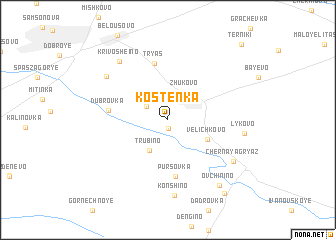 map of Kostenka