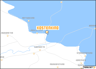 map of Kosten\