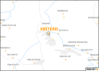 map of Kostenki