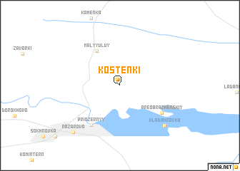 map of Kosten\