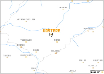 map of Köstere