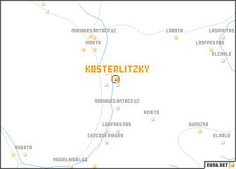 map of Kosterlitzky