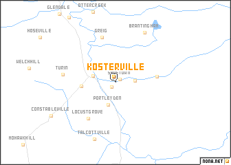 map of Kosterville