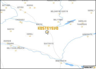 map of Kosteyevo