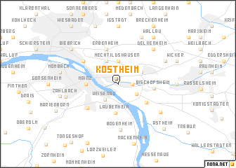 map of Kostheim