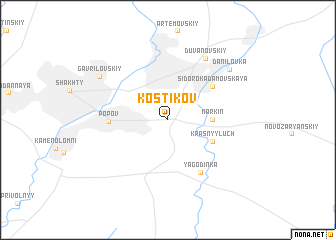 map of Kostikov