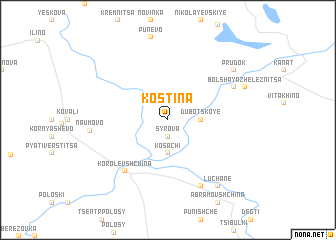 map of Kostina