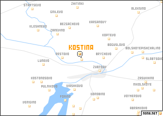 map of Kostina